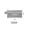 Sac de rangement imperméable gris double couche de taille moyenne pour voyage 22cm - M / Gris