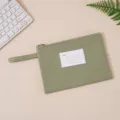 Professional sage green Morandi Oxford B4 portable document bag with index card slot - Single Layer (Foldable Handheld) / A5 / Green