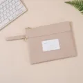 Minimalist B4 beige Morandi color oxford cloth waterproof file pouch - Double Layer (Foldable Handheld) / A5 / Khaki