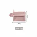 Petit sac de rangement de voyage portable en maille rose pour écouteurs, taille 13x10cm - S / Rose