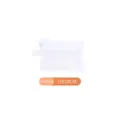 Small white mesh zipper storage pouch organizer bag 13x10cm for travel storage - S / White