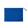 Duurzame blauwe A4 documententas met honingraatstructuur en stevige ritssluiting - A4 Voetbalpatroon Documentenmap / Blauw
