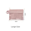 Grand sac de rangement rose imperméable à double couche avec fenêtre 19x14cm - L / Rose