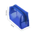 Tragbare kobaltblaue Nylon-Netz-Kosmetiktasche für Reisen mit Reißverschluss 16x10,5cm - 16*10.5*7cm / Blau