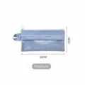 Pochette de rangement double couche bleu clair avec fenêtre transparente - M / Bleu