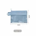 Grande pochette de voyage bleu clair imperméable avec fenêtre transparente, 19x14cm - L / Bleu