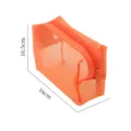 Tragbare orangefarbene Kosmetiktasche aus Nylonnetz für Reisen, 16 cm x 10,5 cm - 16*10.5*7cm / Orange