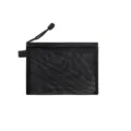 Black A4 nylon mesh file bag with durable zipper closure for office and school - B6 (19x14) / White