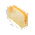 Tragbare gelbe Nylon-Netz-Kosmetiktasche für Make-up und Lippenstift 16x10,5cm - 16*10.5*7cm / Gelb