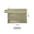 Trousse de voyage étanche double couche vert sauge avec dimensions 23x18cm, Taille XL - XL / Vert