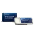 East Moon men's solid cologne balm, 10g wooden tea fragrance in portable silver tin box - Cologne