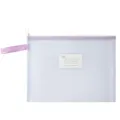 Paarse transparante nettas voor documenten met indexkaart voor studenten en kantoor - A4-Label-Purple