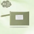 Green A5 Oxford cloth waterproof document storage bag with handle and index card - A5-单层 / Green
