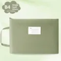 B4 size Morandi green waterproof Oxford cloth single-layer file bag for documents - B4-单层 / Green