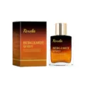 Perfume ligero Roxelis Bergamot Spirit con notas cítricas en frasco y caja elegantes - 50ml