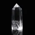 Polierter natürlicher Bergkristall sechseckige Prismensäule für Meditation und Deko - 4-5cm / Weißer Kristallpunkt