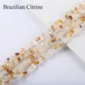 Natuurlijke Braziliaanse citrien onregelmatige splitkralen voor doe-het-zelf - Braziliaanse Citrien