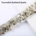 Natuurlijke toermalijn rutielkwarts onregelmatige kralen voor DIY sieraden maken - Toermalijnkwarts