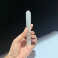 Natural Morocco white selenite crystal wand stick for energy healing and home decoration - Single Selenite Rod / Selenite Rod approx. 15x2-2.5CM
