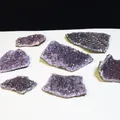 Fette di geode di ametista naturale dell'Uruguay per decorazione e cristalloterapia - Cluster di ametista / Sotto 5g