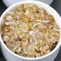 Natuurlijke Braziliaanse gele citrien kristal grind stenen voor DIY sieraden en decor - 7-9mm / 100g Verpakking