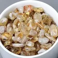 Natuurlijke Brazilië gele citrien gepolijste breukstenen voor DIY sieraden en decor - 9-15mm / 100g Verpakking