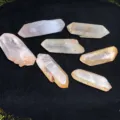 Collection de pointes de cristal de roche naturelles pour l'exposition de minéraux - Environ 7-9CM/100-150g