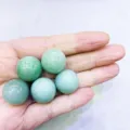 Piccole sfere di cristallo avventurina verde naturale per gioielli fai-da-te e decorazioni - Sfera di Avventurina