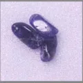 Natural purple amethyst tumbled stone pendant with pre-drilled hole for DIY jewelry making - Sodalite