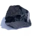 Pierre brute de cristal minéral d'obsidiana noire naturelle pour la décoration intérieure - Obsidienne / 5-7cm