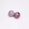 Sfere di cristallo rosa naturale con motivi dendritici neri per accessori gioielli fai-da-te - Sfera di Rodonite