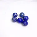 Sei sfere di cristallo di lapislazzuli blu naturale per accessori di gioielli fai da te - Sfera di Lapislazzuli