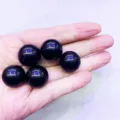 Sfere di cristallo nero naturale lucidato per gioielli fai-da-te e decorazioni casa - Sfera di Ossidiana