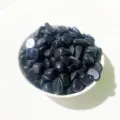 Polished tumbled blue goldstone crystal chips for home decor and aquarium landscaping - Blue Sandstone / 100g Pack