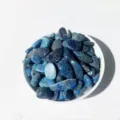 Natural blue crystal crushed stones for DIY jewelry and home aquarium decoration - Apatite / 100g Pack