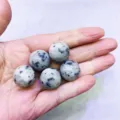 Set di cinque sfere di pietra diaspro K2 naturale lucido per gioielli fai da te e cristalli - Sfera di Blu Tianshan (Granito K2)