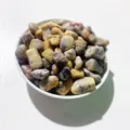 Assorted polished natural tumbled crystal stones with unique earthy striped patterns - Crazy Agate / 100g Pack