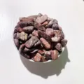 Natural leopard skin jasper tumbled stones in a white bowl for home and garden decor - Red Leopard / 100g Pack