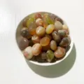 Natural polished colorful crystal tumbled stones in a white bowl - Red Agate / 100g Pack