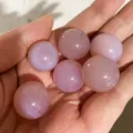 Sfere di cristallo di quarzo rosa naturale per la creazione di gioielli fai-da-te - Sfera di agata rosa