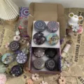 Set of 8 aromatic scented candles in decorative bohemian tin cans with a gift box - Custom Mix (8-Piece Gift Set)