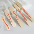 Different sizes of disposable wooden ice cream sticks and spoons for DIY crafts - Ice Cream Spoon (006) / Bundled 60*15mm 1000 Pieces