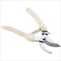Close-up of DIY craft scissors with cream handles for precision cutting - Curved Scissors / 1 Piece/Pack
