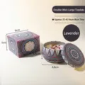 8oz Duftkerze mit zwei Dochten Lavendel in dekorativer Dose und passender Geschenkbox - Lavendel / 8oz Doppeldocht Mit Farbbox