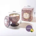 Candela profumata al limone in coppa di metallo paisley con confezione regalo abbinata. - 1 Pezzo / Limone 2