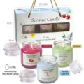 Duftkerzen-Geschenkset mit 3 Sojawachskerzen: Schwarzkirsche, Jasmin und Vanille-Cupcake - Typ B 3er-Geschenkset (Schwarzkirsche/Jasmin/Vanille)