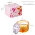 Blumiges Duftkerzen-Geschenkset aus Sojawachs in Glas und rosa Schachtel - Hilton Hotel Duft