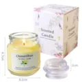 Osmanthus Duftkerze aus Sojawachs im Glas mit Blumen-Geschenkbox, Höhe 6,7 cm - Duftblüte Duft (Glas)
