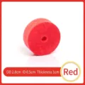 Red wooden toy wheel for DIY crafts, outer diameter 2.8cm, thickness 1cm, SKU variant - Dia 2.8cm x Thickness 1cm / Red