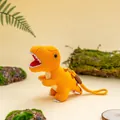 Lindo llavero de dinosaurio de peluche Tyrannosaurus Rex naranja para bolsos niños - T-Rex / 17cm